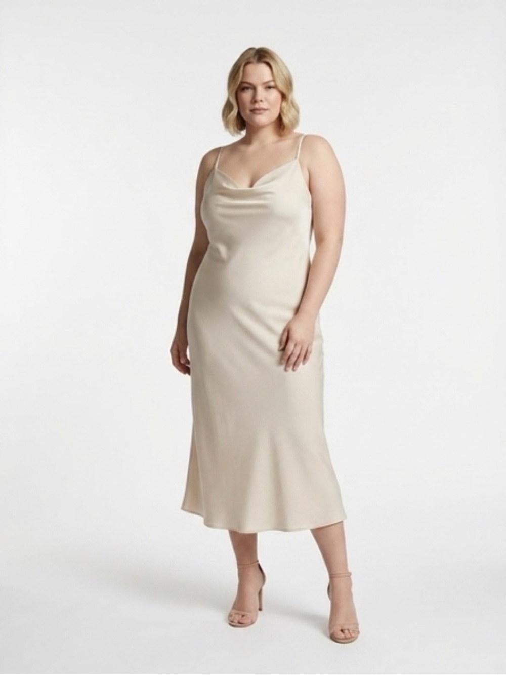 Show Me Your MuMu Wedding Elegant Cream Slip Dress🌺1X